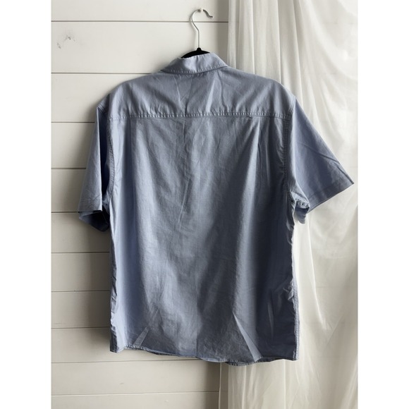 Berne Men's Workwear Blue Button Down Short Sleeve Size Large 0473 - Picture 5 of 8